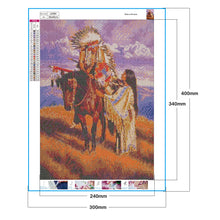 Load image into Gallery viewer, Figure Indians 30x40cm(canvas) full round Drill diamond painting
