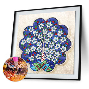 Flowering Straw 30x30cm(canvas) partial special shaped drill diamond painting