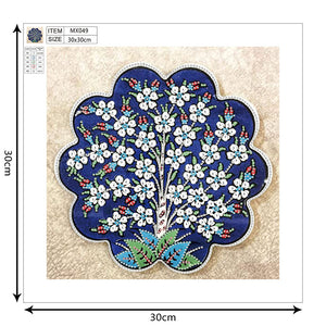 Flowering Straw 30x30cm(canvas) partial special shaped drill diamond painting