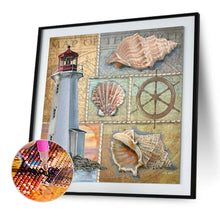 Load image into Gallery viewer, Seaside View 30x30cm(canvas) full round Drill diamond painting
