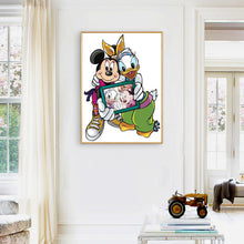 Load image into Gallery viewer, Mickey Mouse &amp; Donald Duck 30x40cm(canvas) full round drill diamond painting
