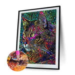 Colorful Animals 30x40cm(canvas) full round drill diamond painting
