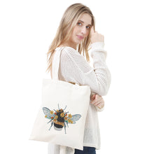 Load image into Gallery viewer, DIY Bee Diamond Painting Shopping Tote Bags Mosaic Kit Art Drawing (BB013)
