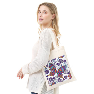 DIY Butterfly Diamond Painting Shopping Tote Bag Mosaic Kit Drawing (BB016)