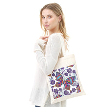 Load image into Gallery viewer, DIY Butterfly Diamond Painting Shopping Tote Bag Mosaic Kit Drawing (BB016)
