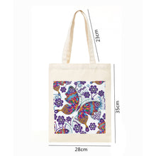 Load image into Gallery viewer, DIY Butterfly Diamond Painting Shopping Tote Bag Mosaic Kit Drawing (BB016)
