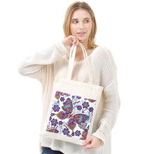 Load image into Gallery viewer, DIY Butterfly Diamond Painting Shopping Tote Bag Mosaic Kit Drawing (BB016)
