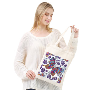 DIY Butterfly Diamond Painting Shopping Tote Bag Mosaic Kit Drawing (BB016)