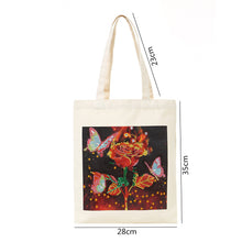 Load image into Gallery viewer, DIY Rose Diamond Painting Shopping Tote Bags Mosaic Kit Art Drawing (BB020)
