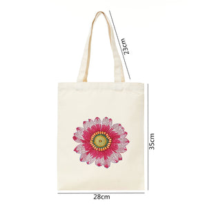 DIY Flower Diamond Painting Shopping Tote Bags Mosaic Kit Drawing (BB021)