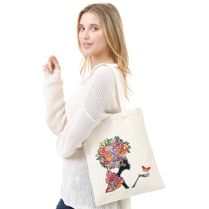 DIY Beauty Diamond Painting Shopping Tote Bags Mosaic Kit Drawing (BB022)