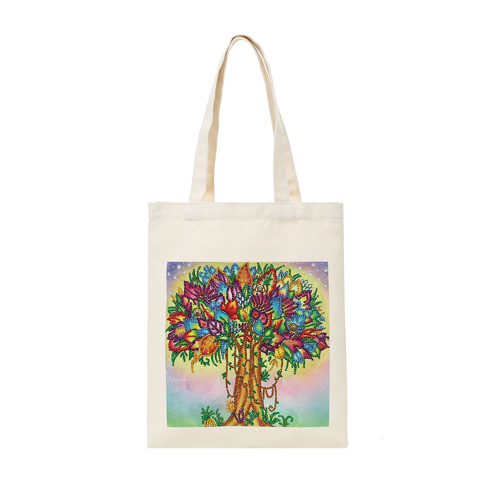 DIY Tree Diamond Painting Shopping Tote Bags Mosaic Kit Art Drawing (BB028)