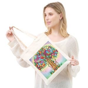 DIY Tree Diamond Painting Shopping Tote Bags Mosaic Kit Art Drawing (BB028)