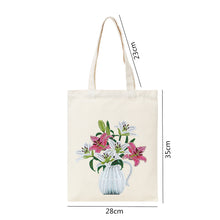 Load image into Gallery viewer, DIY Vase Diamond Painting Shopping Tote Bags Mosaic Kit Art Drawing (BB029)
