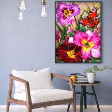 Load image into Gallery viewer, Flower 30x40cm(canvas) partial special shaped drill diamond painting
