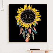 Load image into Gallery viewer, Sunflower 30x30cm(canvas) full round drill diamond painting
