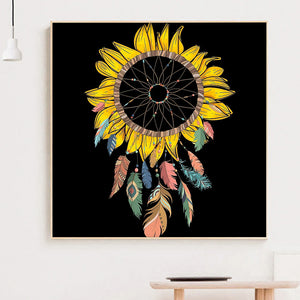 Sunflower 30x30cm(canvas) full round drill diamond painting