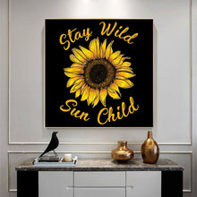 Load image into Gallery viewer, Sunflower 30x30cm(canvas) full round drill diamond painting
