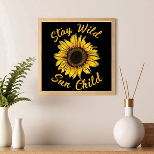 Sunflower 30x30cm(canvas) full round drill diamond painting