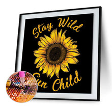 Load image into Gallery viewer, Sunflower 30x30cm(canvas) full round drill diamond painting
