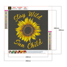 Load image into Gallery viewer, Sunflower 30x30cm(canvas) full round drill diamond painting
