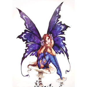 Butterfly Fairy 30x40cm(canvas) partial special shaped drill diamond painting