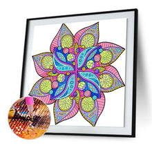 Load image into Gallery viewer, Flower 30x30cm(canvas) partial special shaped drill diamond painting
