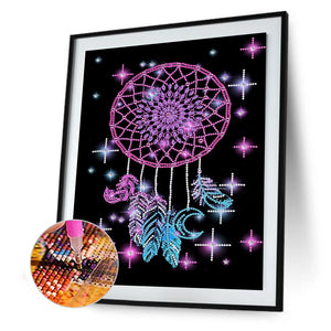 Dreamcatcher 30x40cm(canvas) partial special shaped drill diamond painting