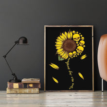 Load image into Gallery viewer, Skull &amp; Sunflower 30x40cm(canvas) full round drill diamond painting
