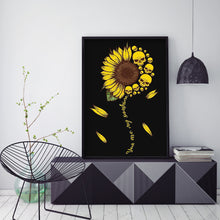 Load image into Gallery viewer, Skull &amp; Sunflower 30x40cm(canvas) full round drill diamond painting
