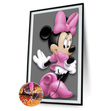 Load image into Gallery viewer, Mickey Mouse 40x80cm(canvas) full round drill diamond painting
