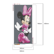 Load image into Gallery viewer, Mickey Mouse 40x80cm(canvas) full round drill diamond painting
