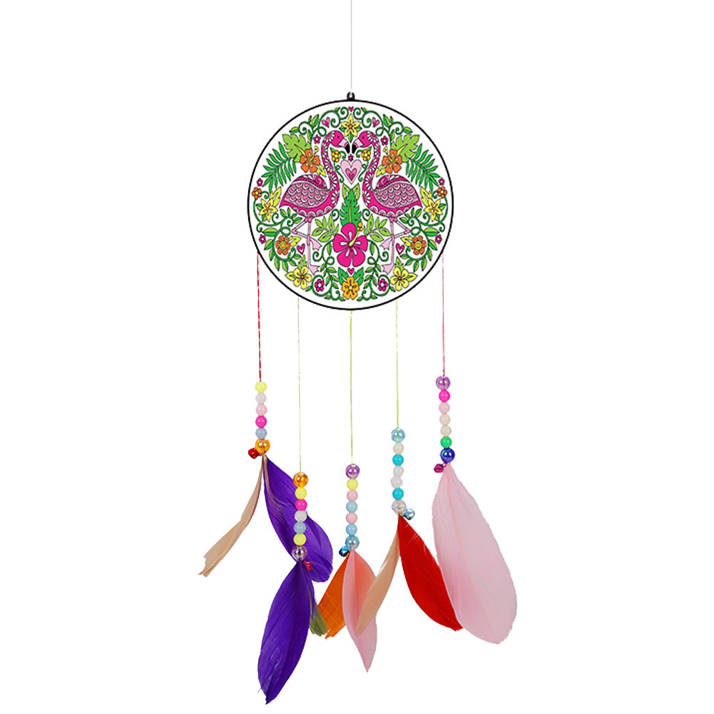 5D DIY Diamond Painting Acrylic Wind Chime Mosaic Kit Rhinestone (FL5010)