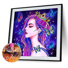 Load image into Gallery viewer, Beauty 30x30cm(canvas) partial special shaped drill diamond painting
