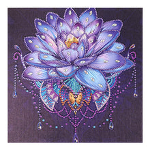 Load image into Gallery viewer, Lotus 30x30cm(canvas) partial special shaped drill diamond painting
