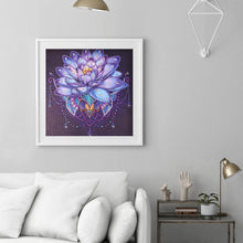 Load image into Gallery viewer, Lotus 30x30cm(canvas) partial special shaped drill diamond painting
