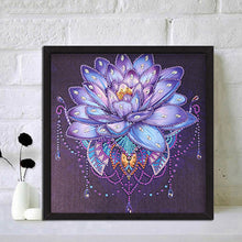 Load image into Gallery viewer, Lotus 30x30cm(canvas) partial special shaped drill diamond painting
