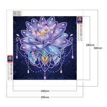 Load image into Gallery viewer, Lotus 30x30cm(canvas) partial special shaped drill diamond painting
