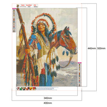 Load image into Gallery viewer, Indians 40x50cm(canvas) full round drill diamond painting
