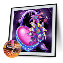 Load image into Gallery viewer, Love Flower 30x30cm(canvas) full round drill diamond painting
