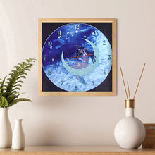 Load image into Gallery viewer, DIY Part Special Shaped Diamond Clock 5D Mosaic Painting Kit (Fairy DZ617)
