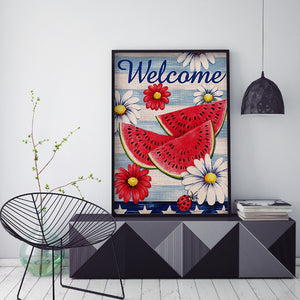 Welcome 30x40cm(canvas) full round drill diamond painting