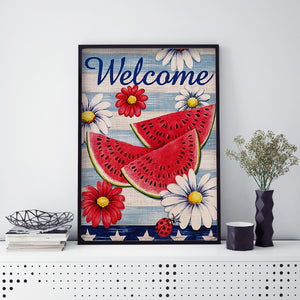 Welcome 30x40cm(canvas) full round drill diamond painting