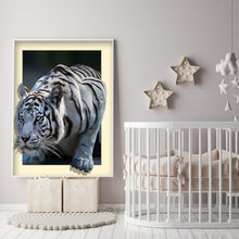 Load image into Gallery viewer, White Tiger 40x50cm(canvas) full round drill diamond painting
