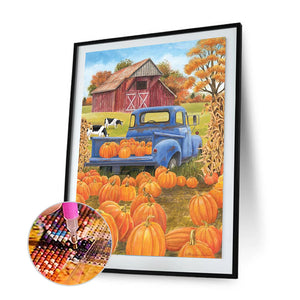 Farm Pumpkin 30x40cm(canvas) full round drill diamond painting