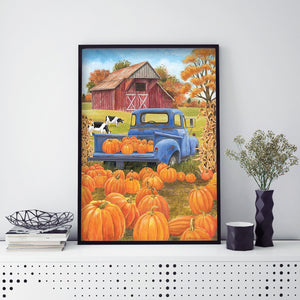 Farm Pumpkin 30x40cm(canvas) full round drill diamond painting