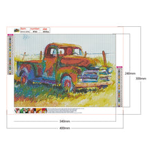 Load image into Gallery viewer, Retro Car 40x30cm(canvas) full round drill diamond painting
