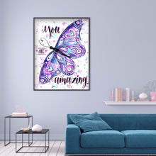 Load image into Gallery viewer, Butterfly Letter 30x40cm(canvas) full round drill diamond painting
