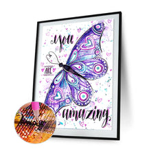 Load image into Gallery viewer, Butterfly Letter 30x40cm(canvas) full round drill diamond painting
