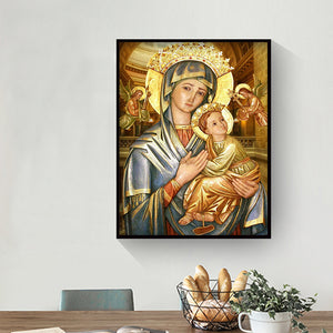 Religion 30x40cm(canvas) full round drill diamond painting